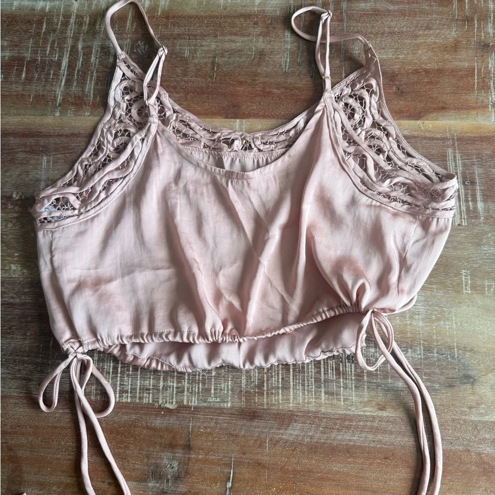 Free People Blush Satin Cami